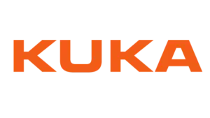 KUKA-Logo – ein führendes Unternehmen in der Robotik und Automatisierungstechnologie, vertreten durch die KMM Automation GmbH.