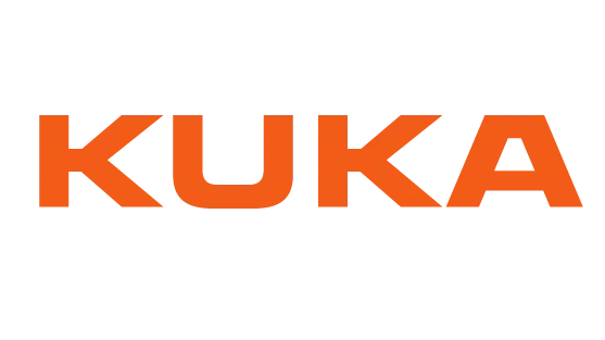 KUKA-Logo – ein führendes Unternehmen in der Robotik und Automatisierungstechnologie, vertreten durch die KMM Automation GmbH.