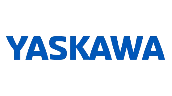 Yaskawa Robot-Logo – ein Symbol für präzise und zuverlässige Robotiklösungen, vertreten durch die KMM Automation GmbH.